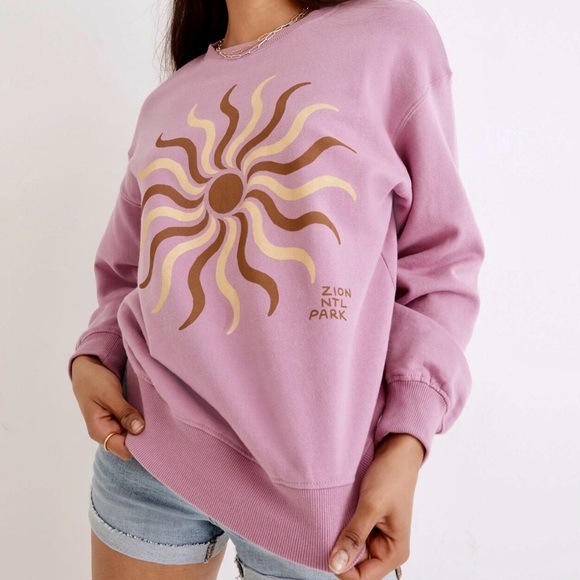 Mᴀᴅᴇᴡᴇʟʟ X Pᴀʀᴋs Pʀᴏᴊᴇᴄᴛ Zɪᴏɴ Sᴜɴ Oʀɢᴀɴɪᴄ Cᴏᴛᴛᴏɴ Cʀᴇᴡɴᴇᴄᴋ Sᴡᴇᴀᴛsʜɪʀᴛ - Picture 2 of 15